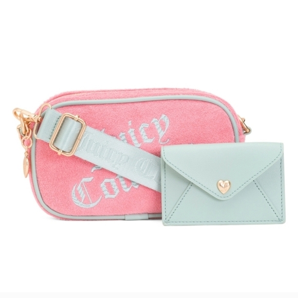 🔹️Juicy Couture 🔹️2 Piece Convertible Crossbody And Card Case Set - Picture 1 of 6